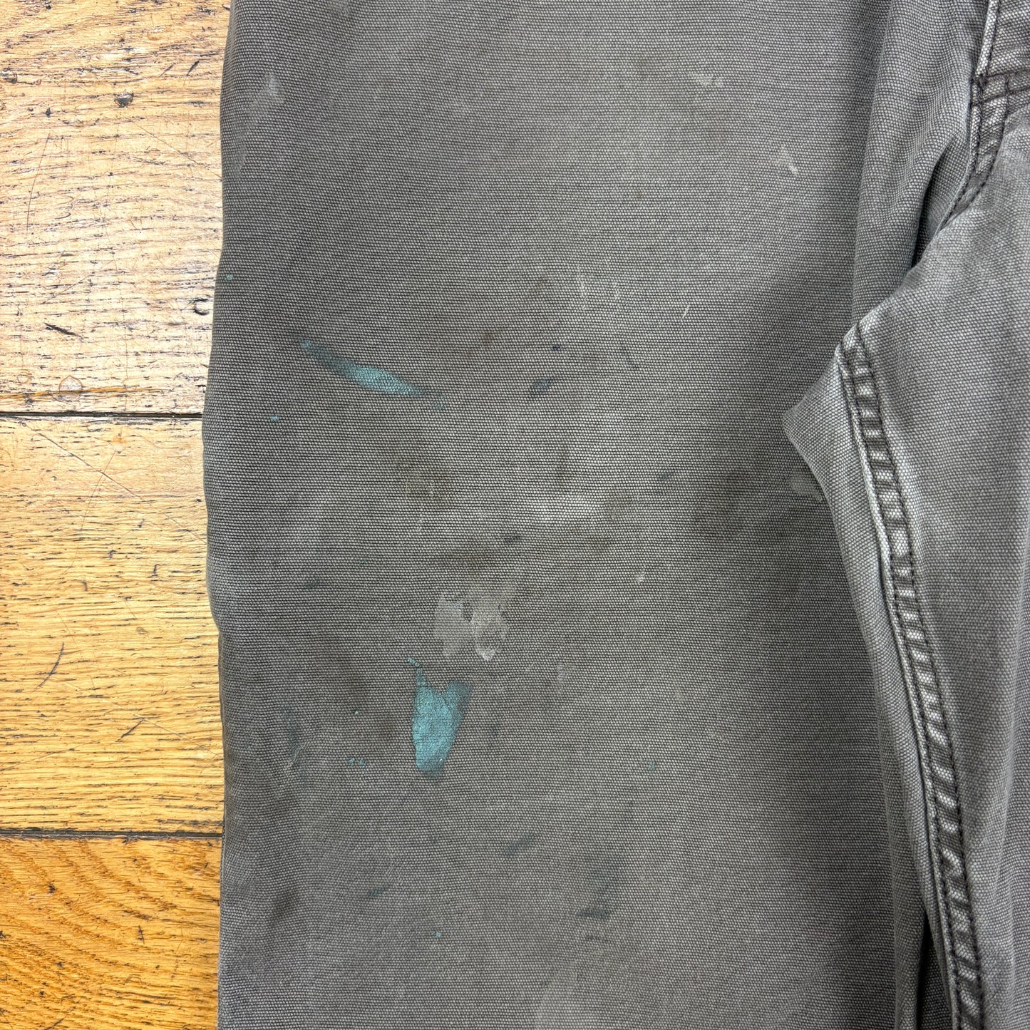 Vintage Carhartt Grey Workwear Carpenter Baggy Trousers - 34