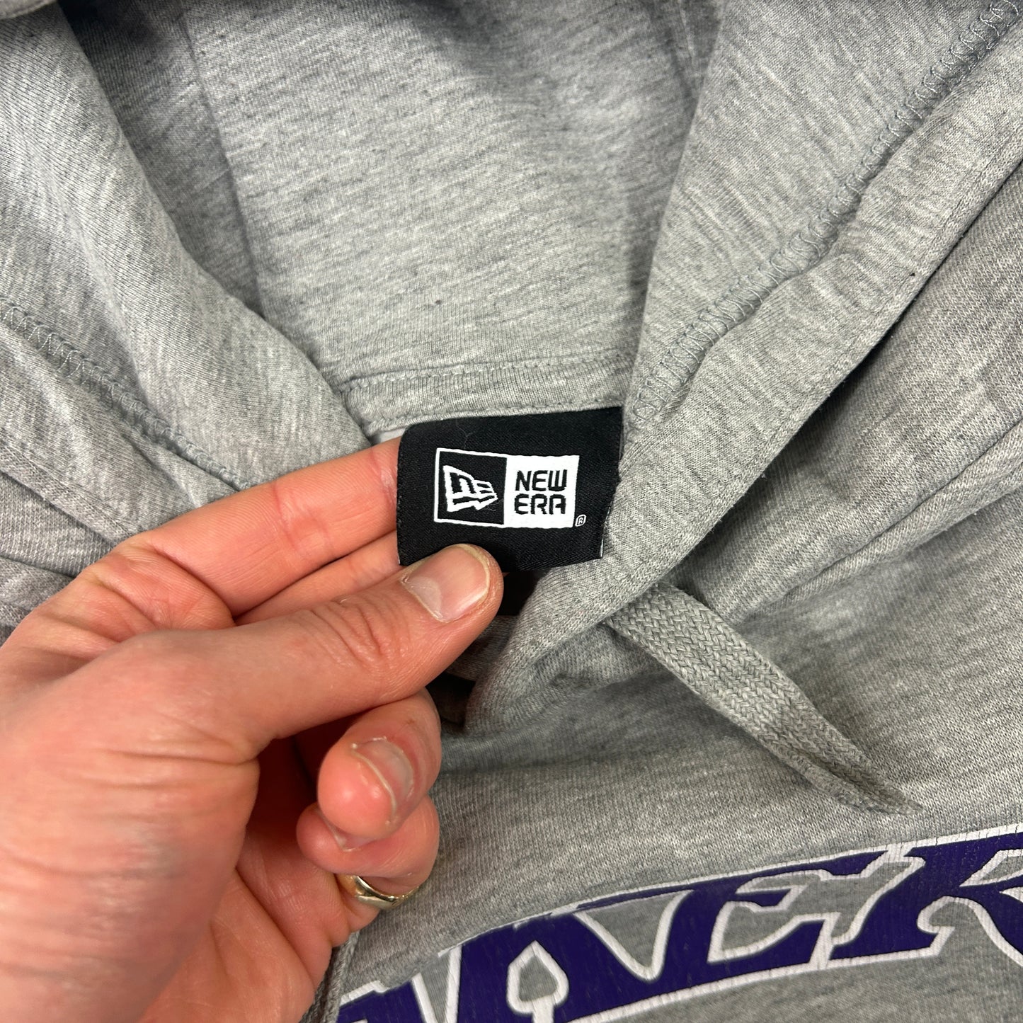 Vintage Lakers NBA Grey Hoodie Sweatshirt - L