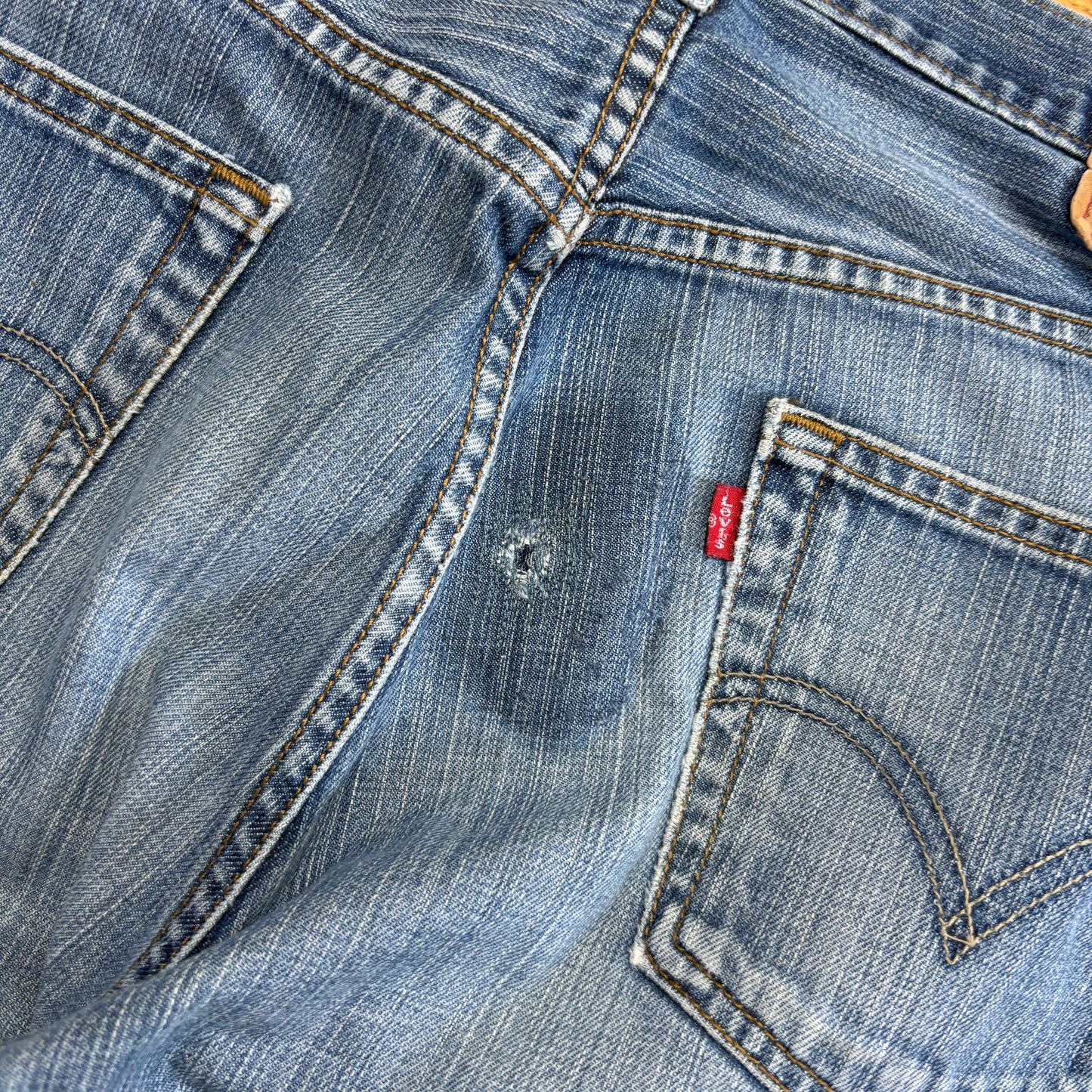 Vintage Levis 501 Straight Blue Denim Jeans - 36L