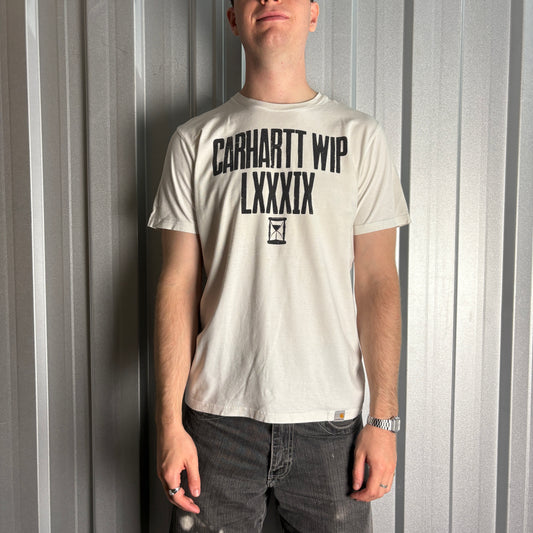 Vintage Carhartt White Graphic T-Shirt - M
