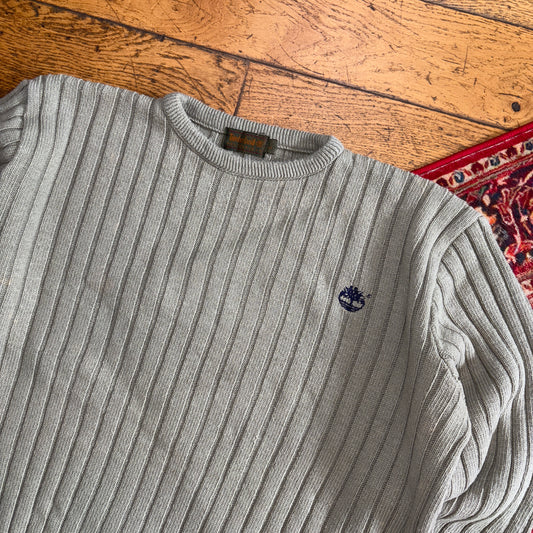 Vintage Timberland Green Fishermans Boxy Chunky Knit Jumper - L