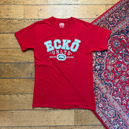 Vintage Ecko Unltd Red Graphic T-Shirt - S
