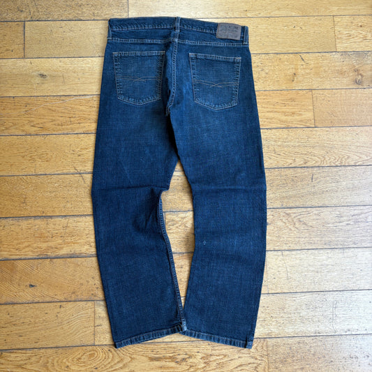 Vintage Levis Straight Dark Blue Denim Jeans - 36