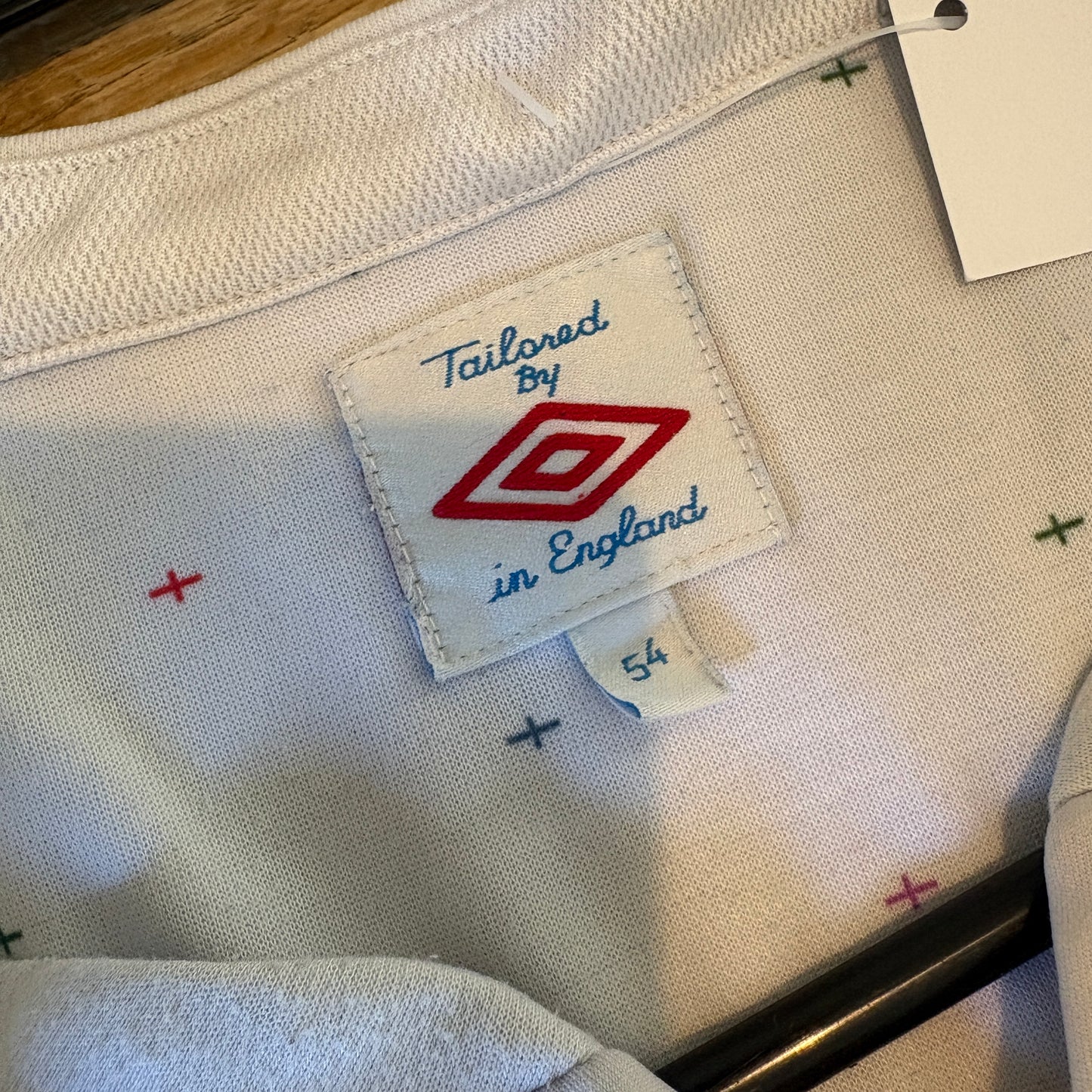 Vintage Umbro England White Football World Cup Shirt - 2XL