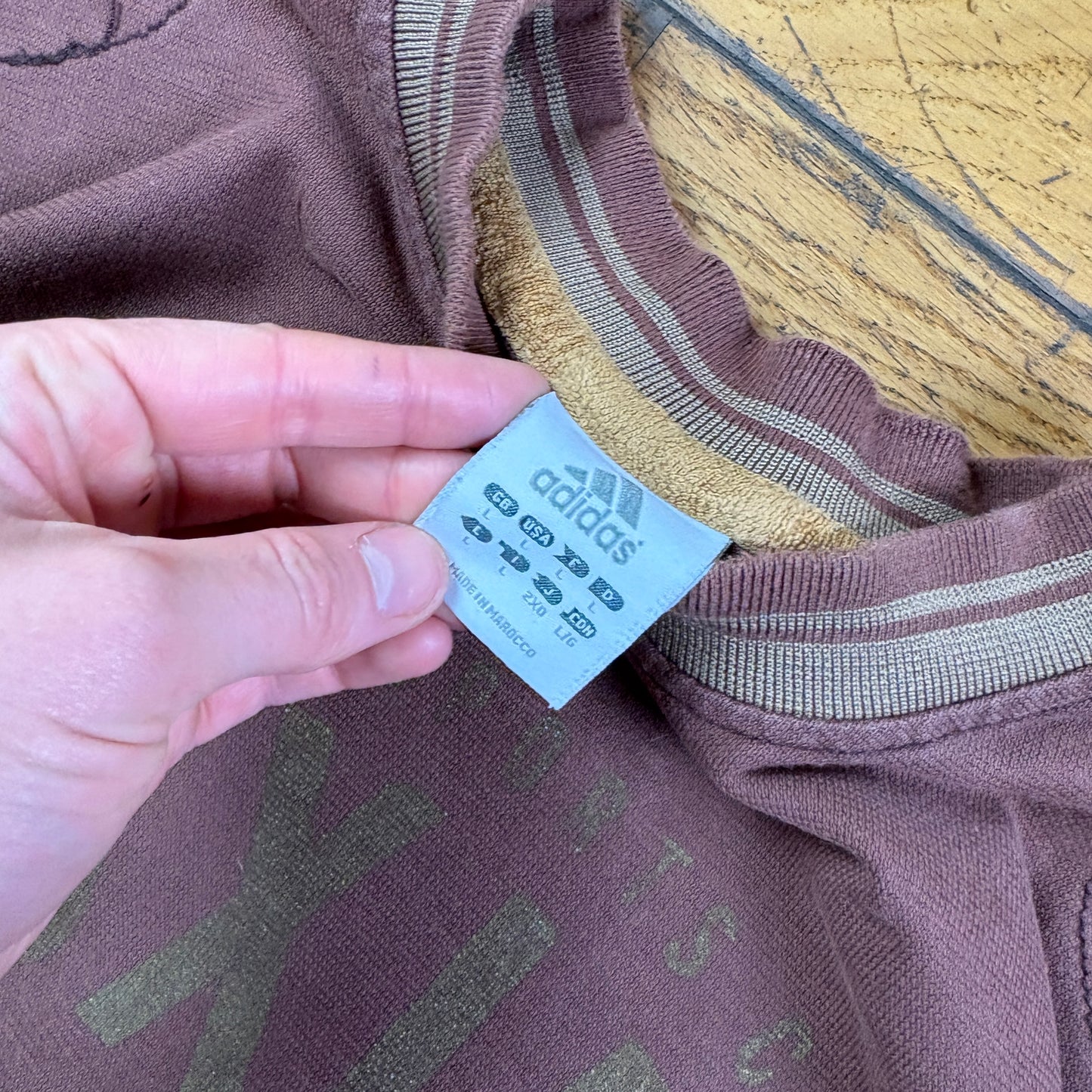 Vintage Adidas Brown Boxing Long Sleeve T-Shirt  - M