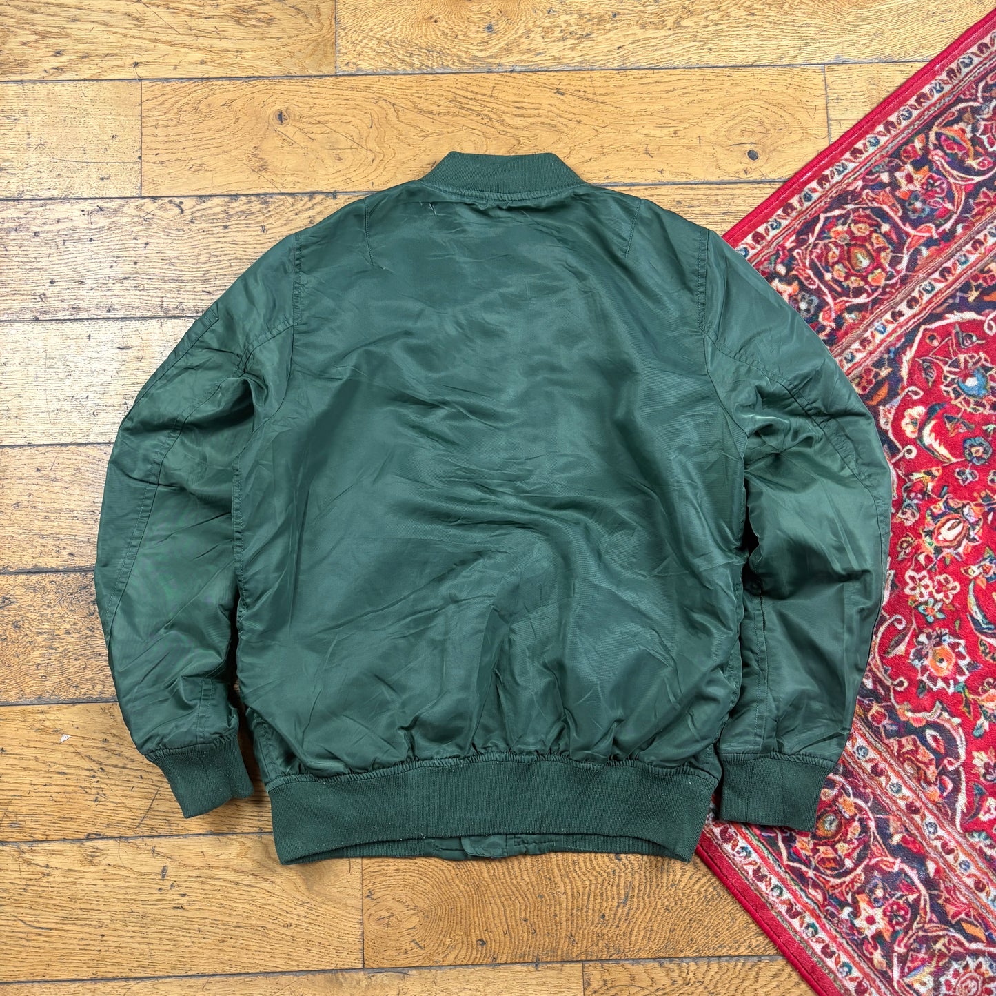 Vintage Green MA-1 Bomber Jacket - S