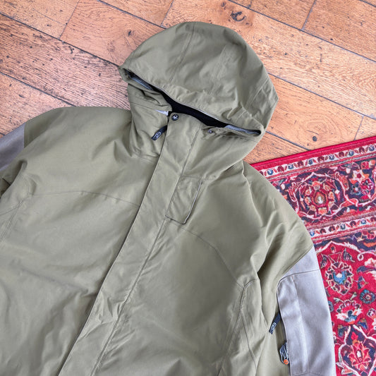 Vintage Rossignol Ski Technical Goretex Gorpcore Green Jacket Coat - XL