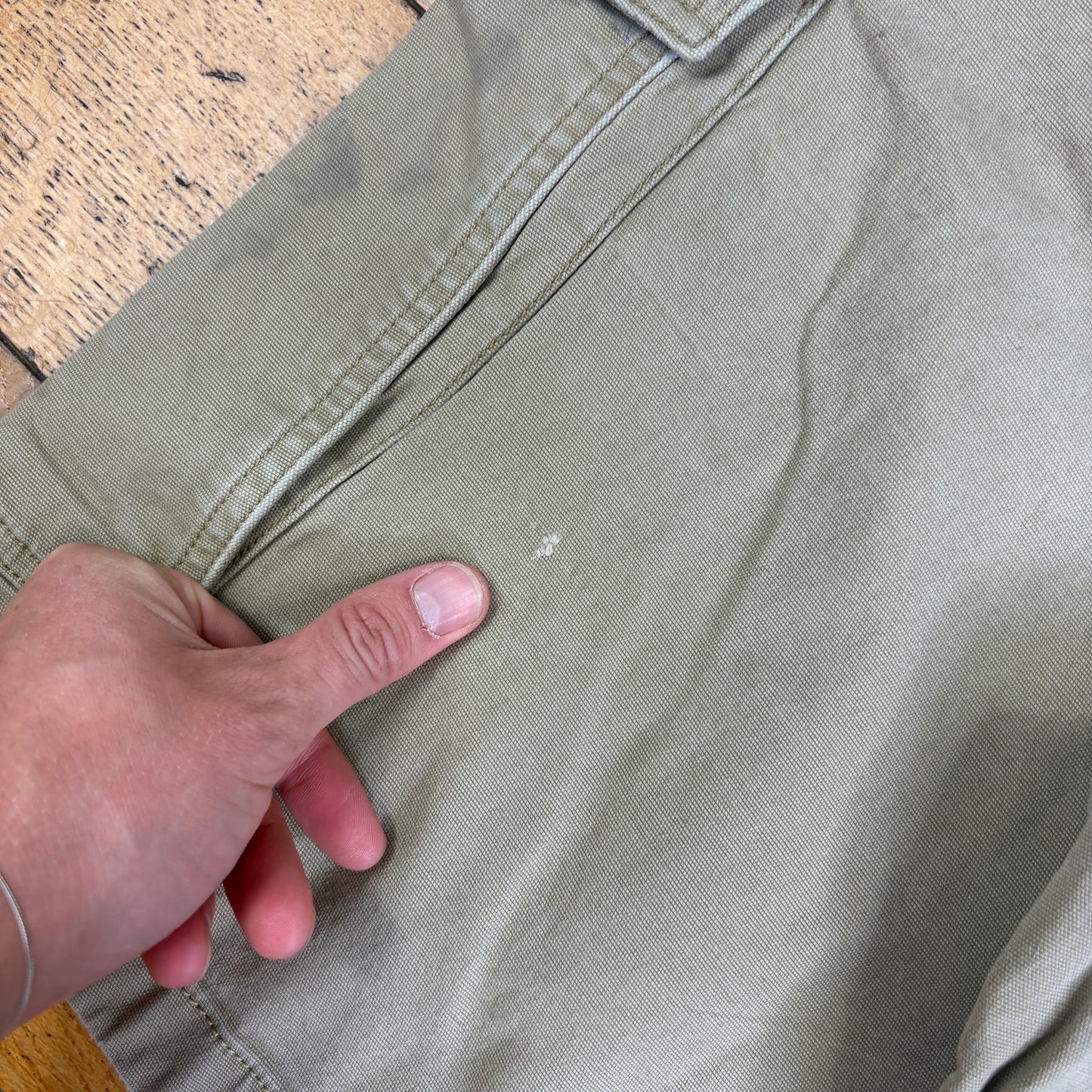 Vintage Carhartt Cream Workwear Baggy Carpenter Shorts - 34