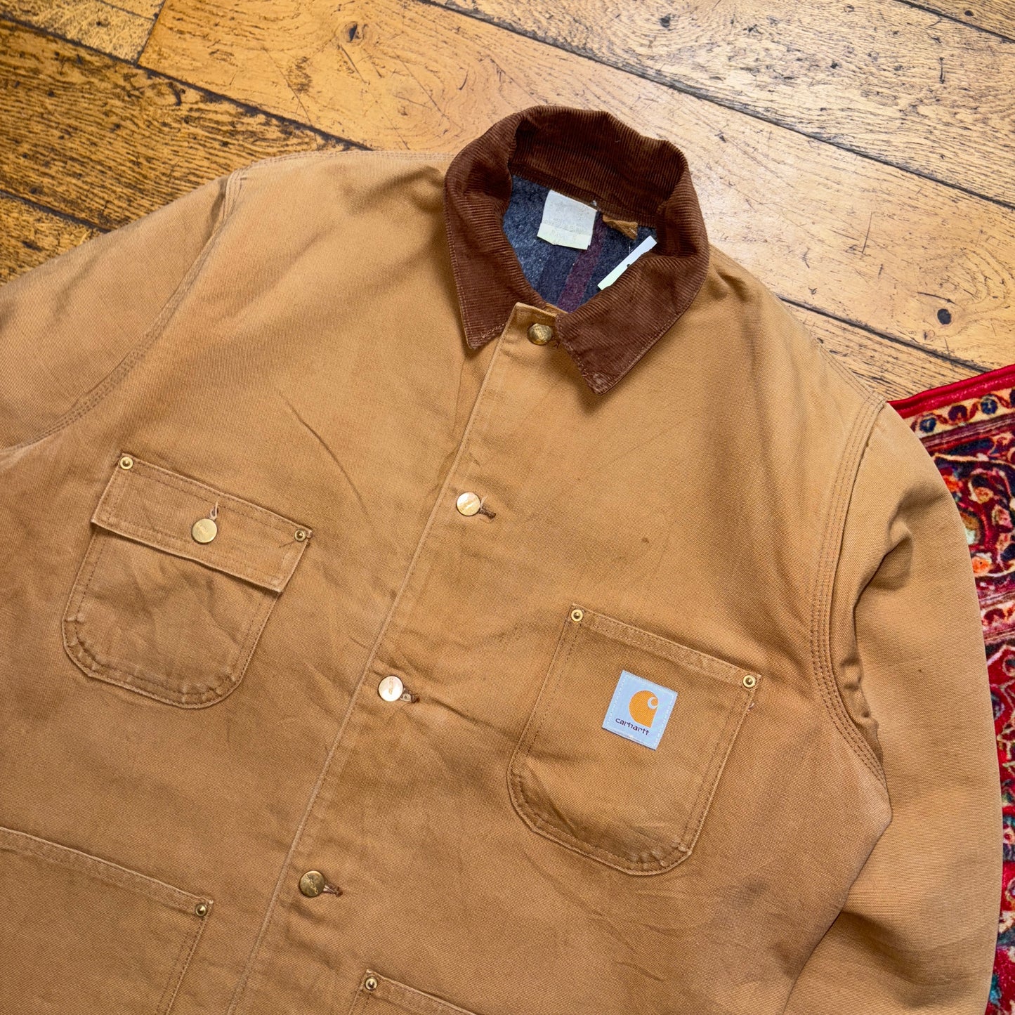 Vintage Carhartt Brown Chore Workwear Jacket - XL