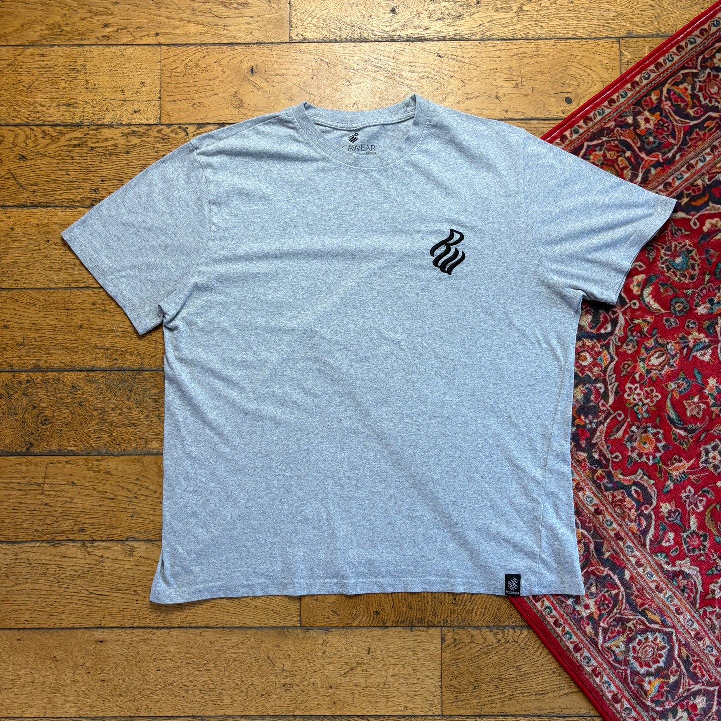 Vintage Rocawear Grey Embroidered Hip Hop Graphic T-Shirt - 2XL