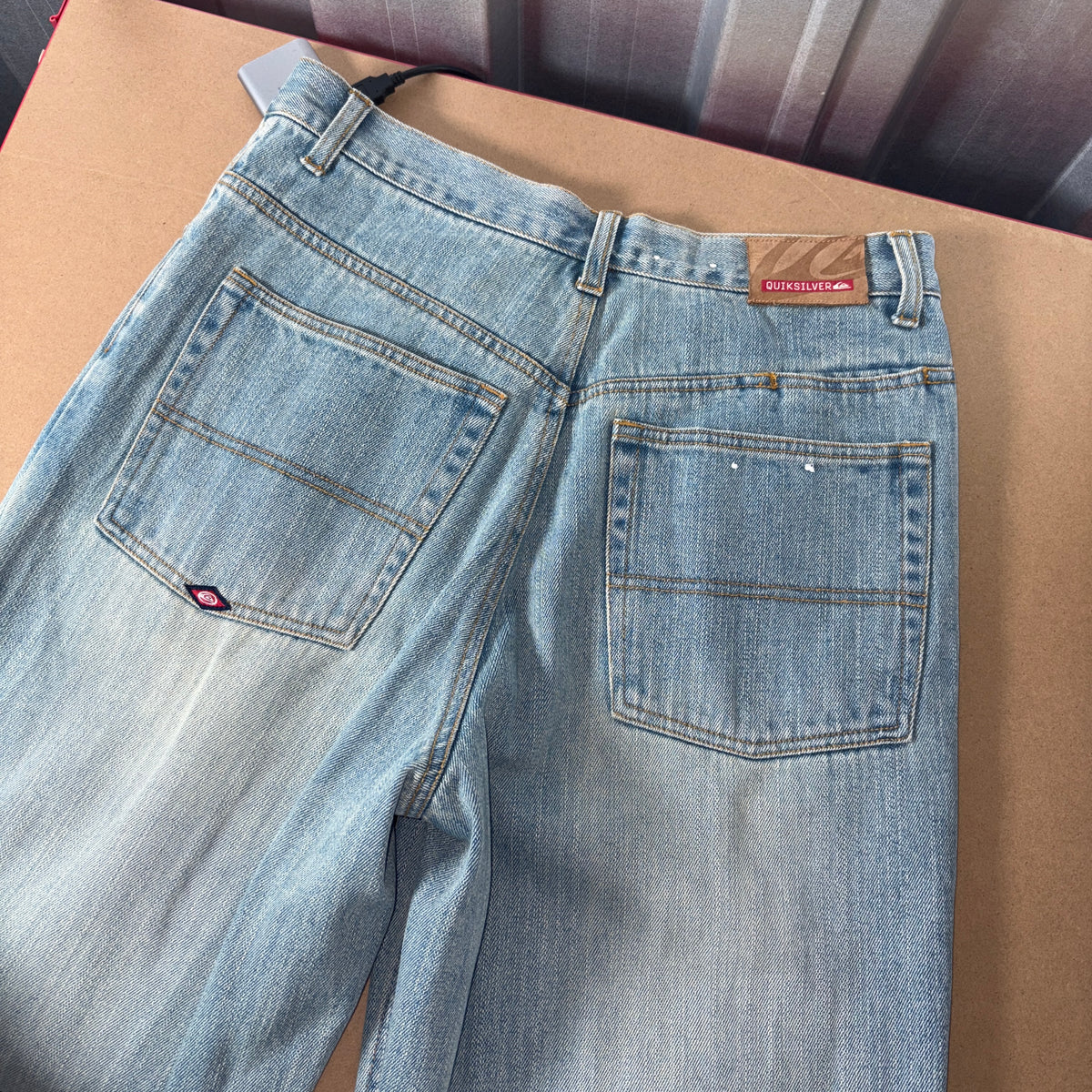 Quiksilver Baggy Blue Y2K Surfwear Jeans - 32R