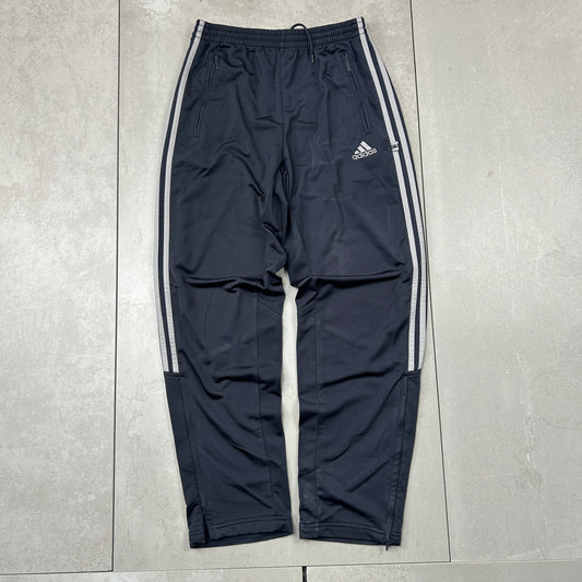 Vintage Adidas Baggy Tracksuit Black Track Pants Bottoms - S