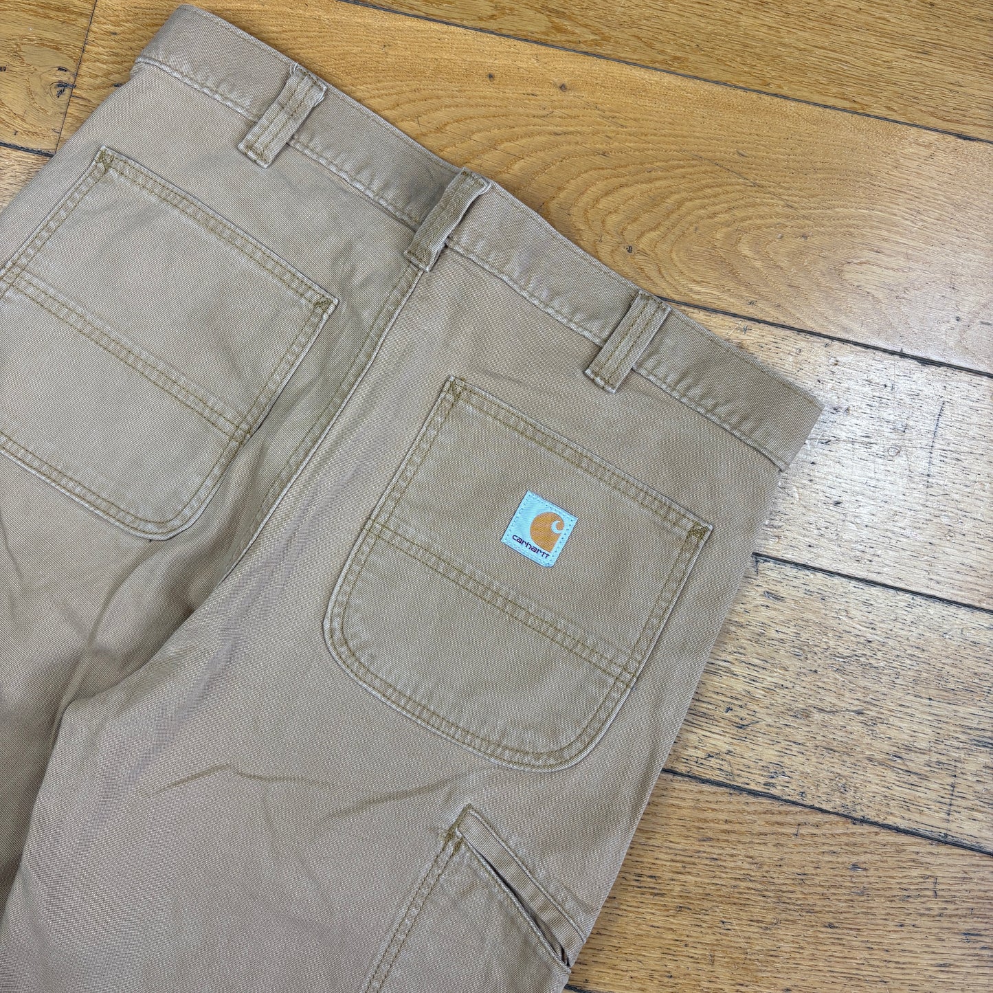Vintage Carhartt Workwear Brown Baggy Carpenter Shorts - 34