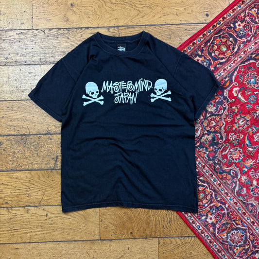 Vintage Stussy Black Graphic T-Shirt - XS