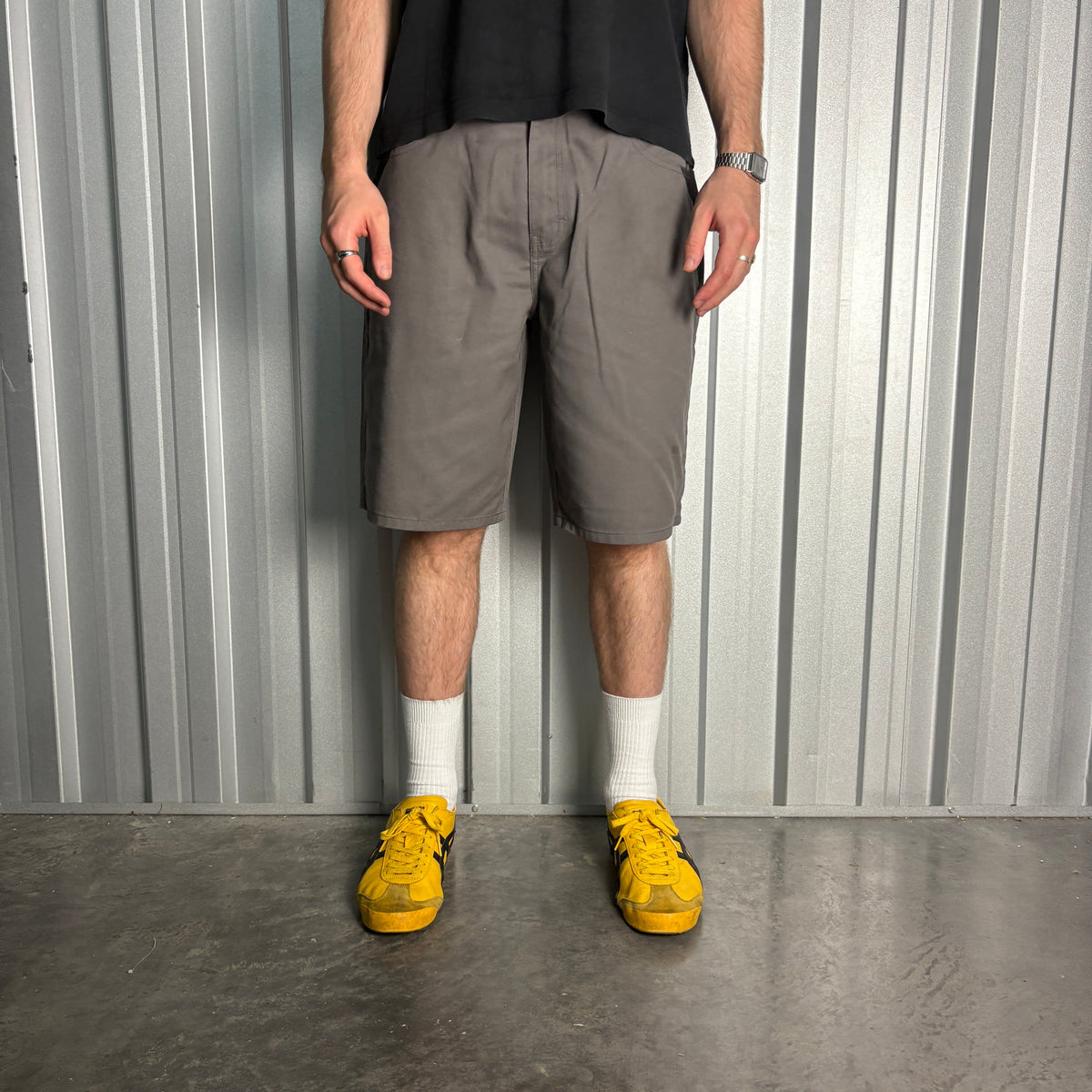 Dickies Workwear Carpenter Grey Baggy Shorts - 36