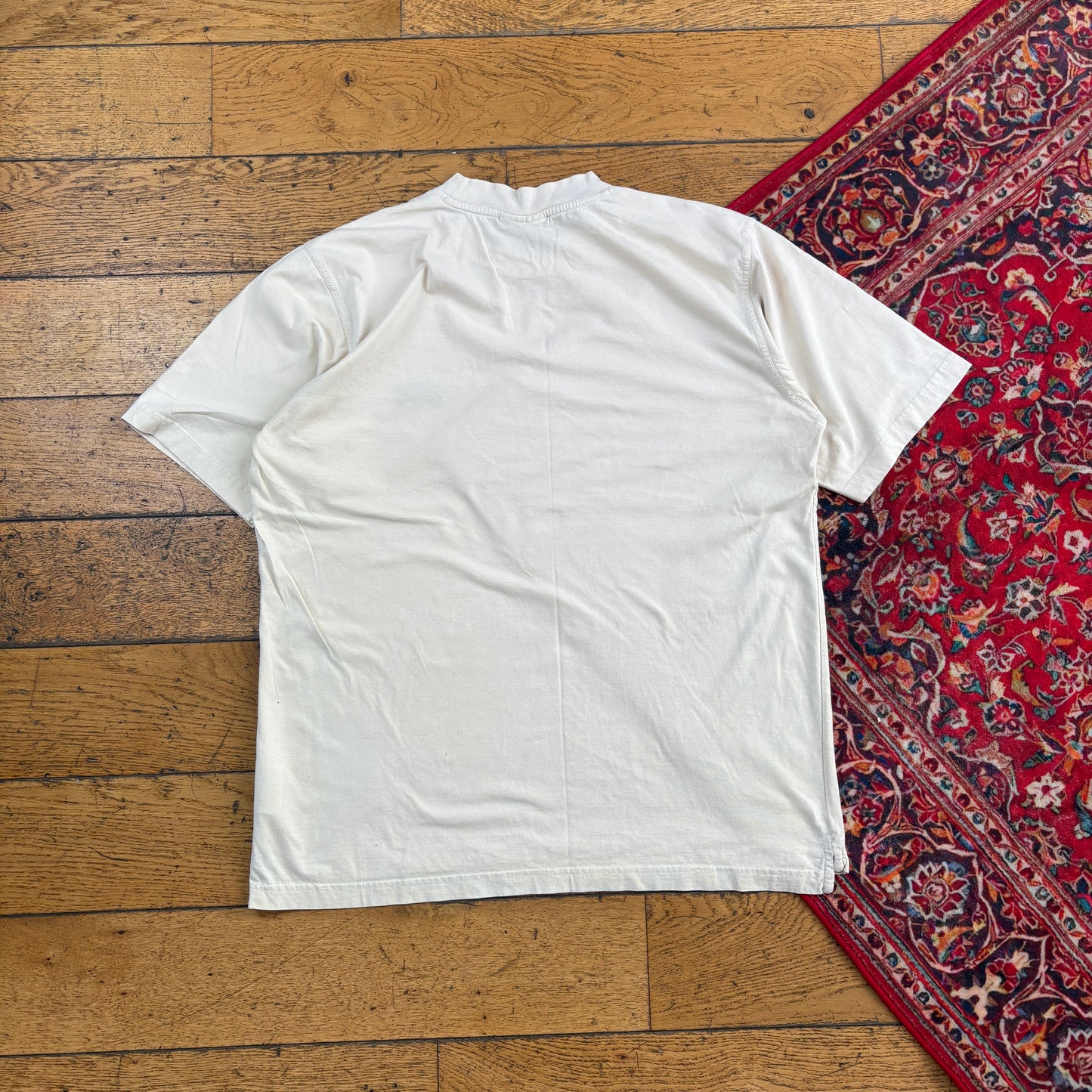 Vintage Umbro Embroidered Cream T-Shirt - L