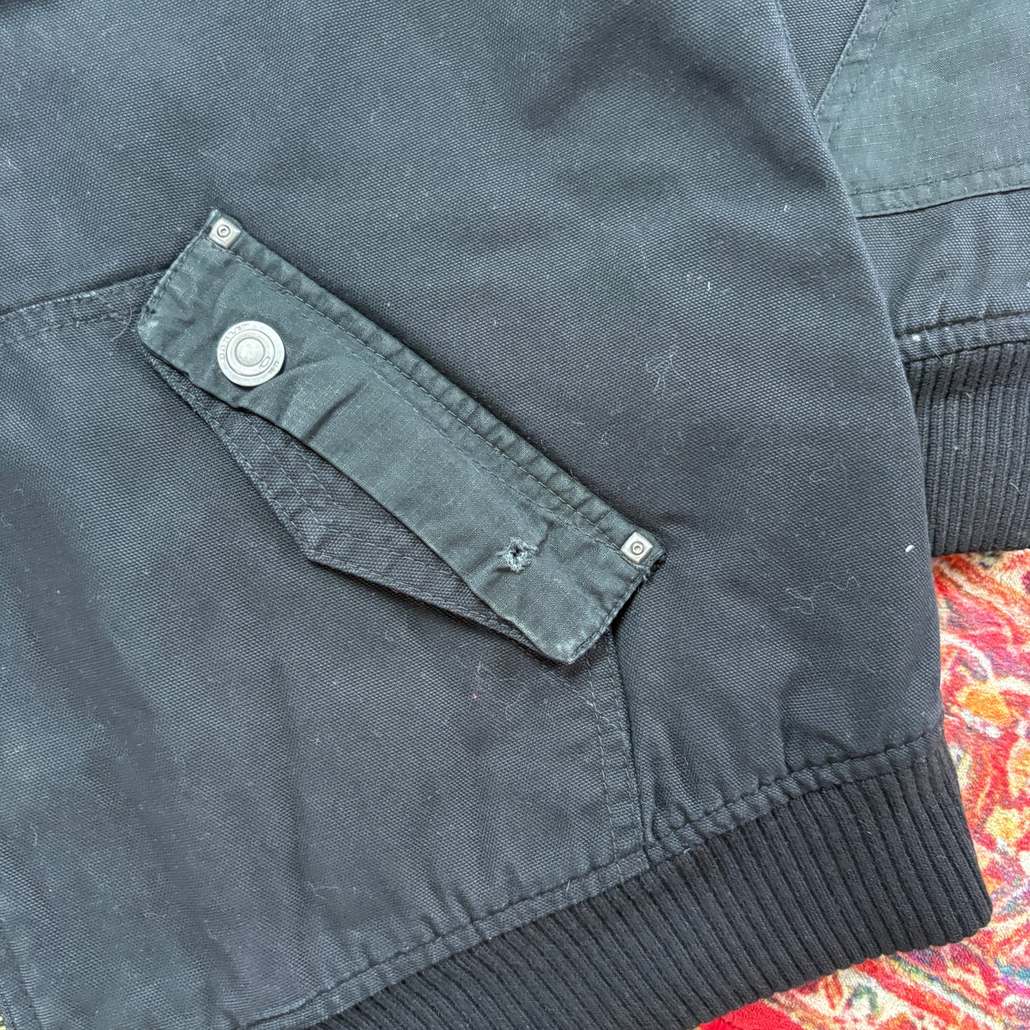 Vintage Oakley Black Bomber Jacket - L