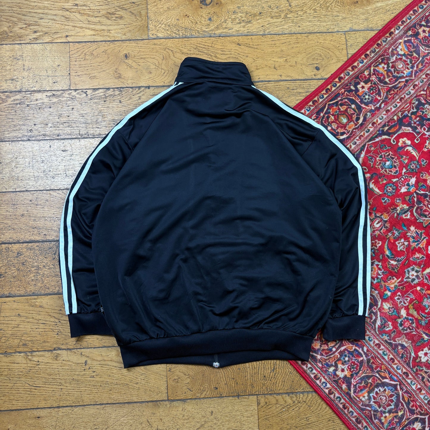 Vintage Adidas Black 90s Tracksuit Track Shell Windbreaker Jacket - L