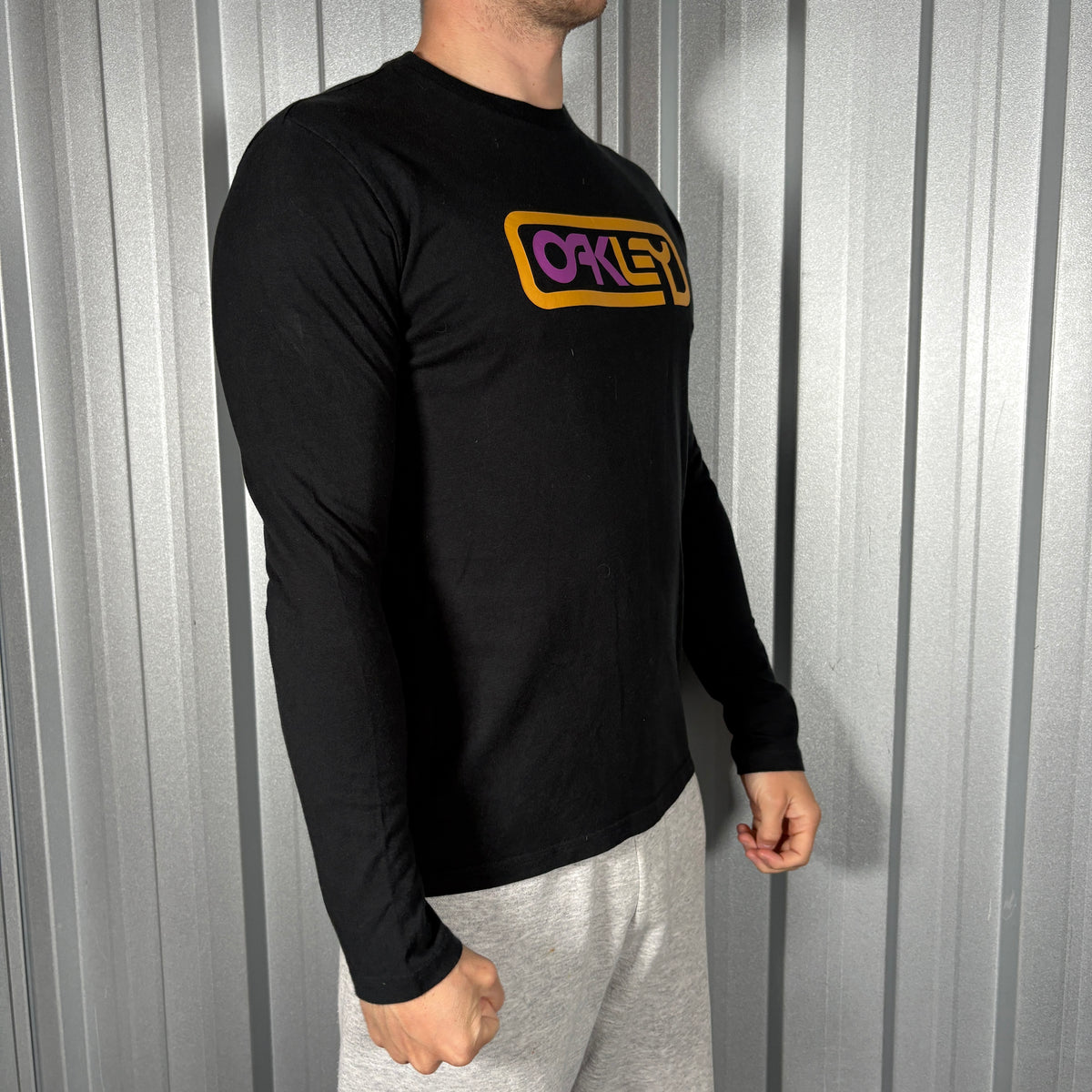 Oakley Black Long Sleeve Graphic T Shirt - S