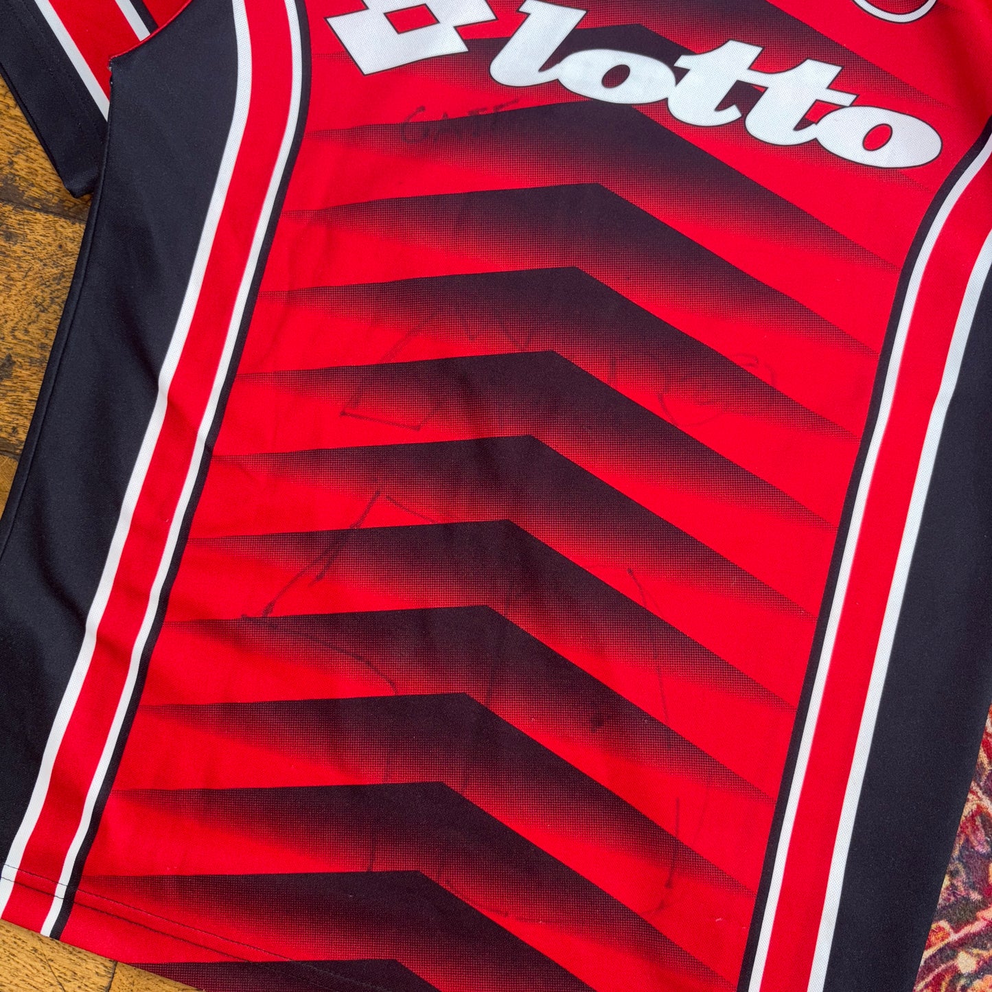 Vintage Lotto AC Milan Red Football Polo Shirt - XS
