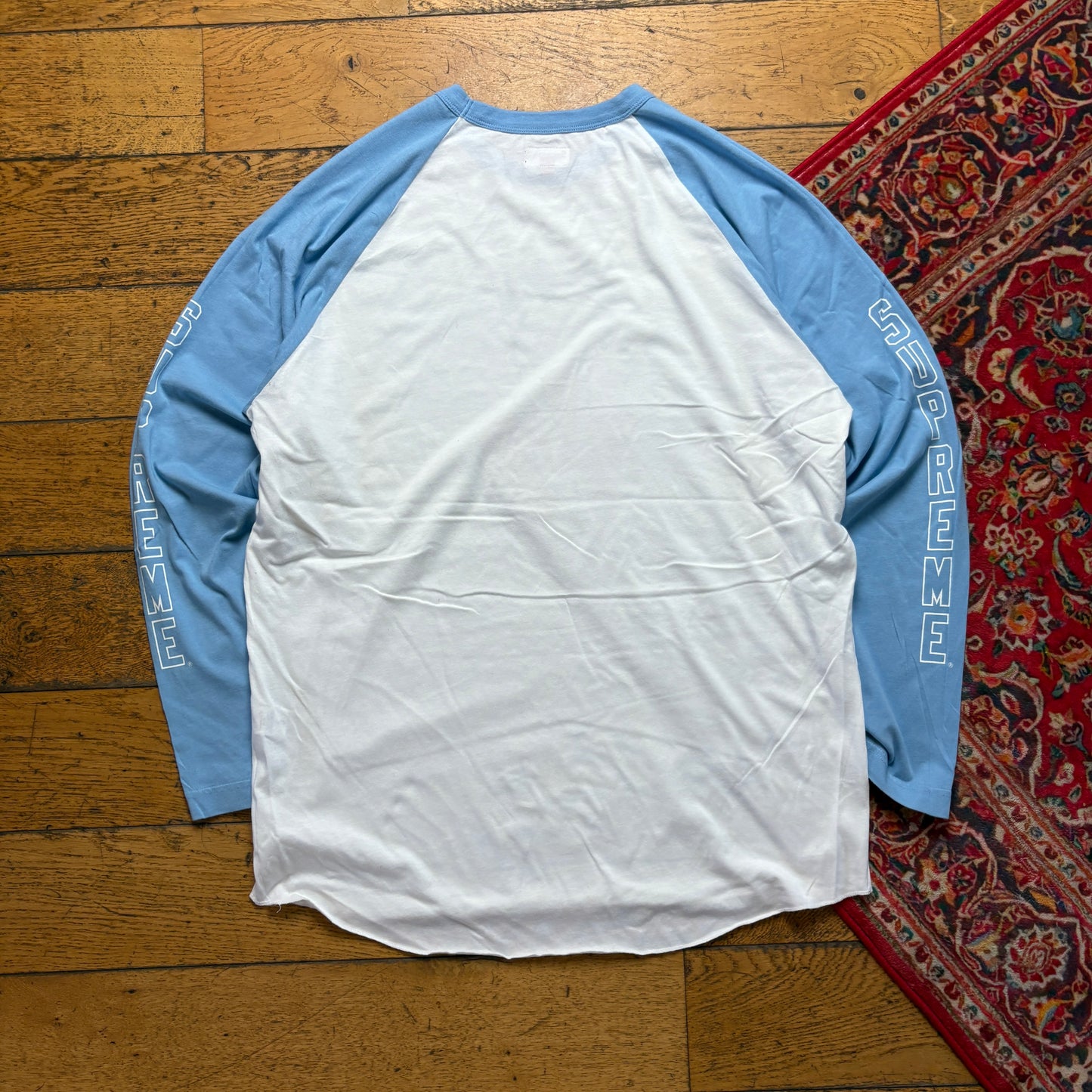 Vintage Supreme Betty Boop Long Sleeve White Blue Graphic T-Shirt - L