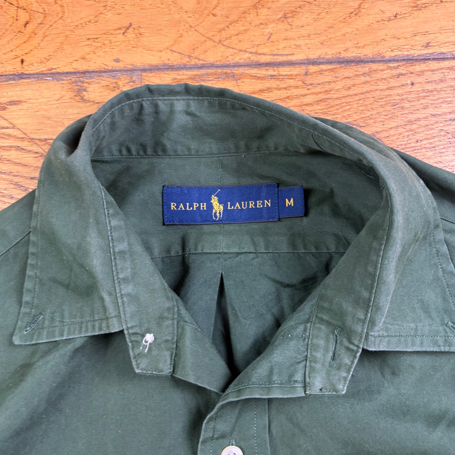 Vintage Ralph Lauren Green Embroidered Shirt - M