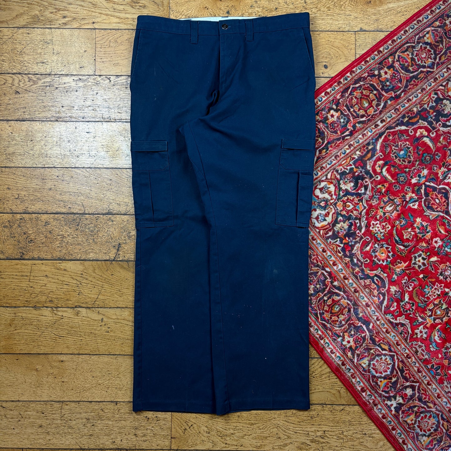 Vintage Dickies Navy Baggy 874 Skate Chino Trousers - 34