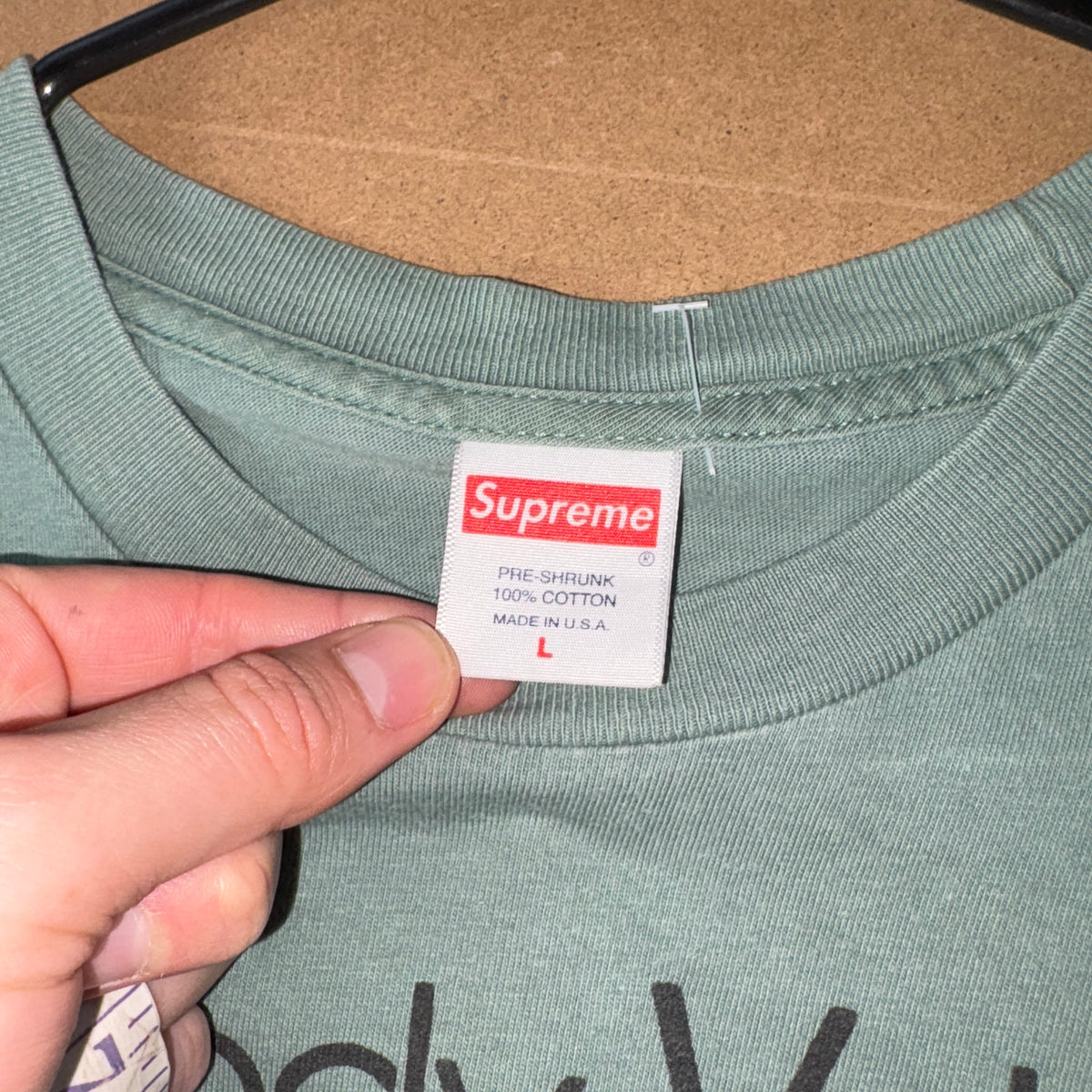 Supreme X My Bloody Valentine Green Band T Shirt - L