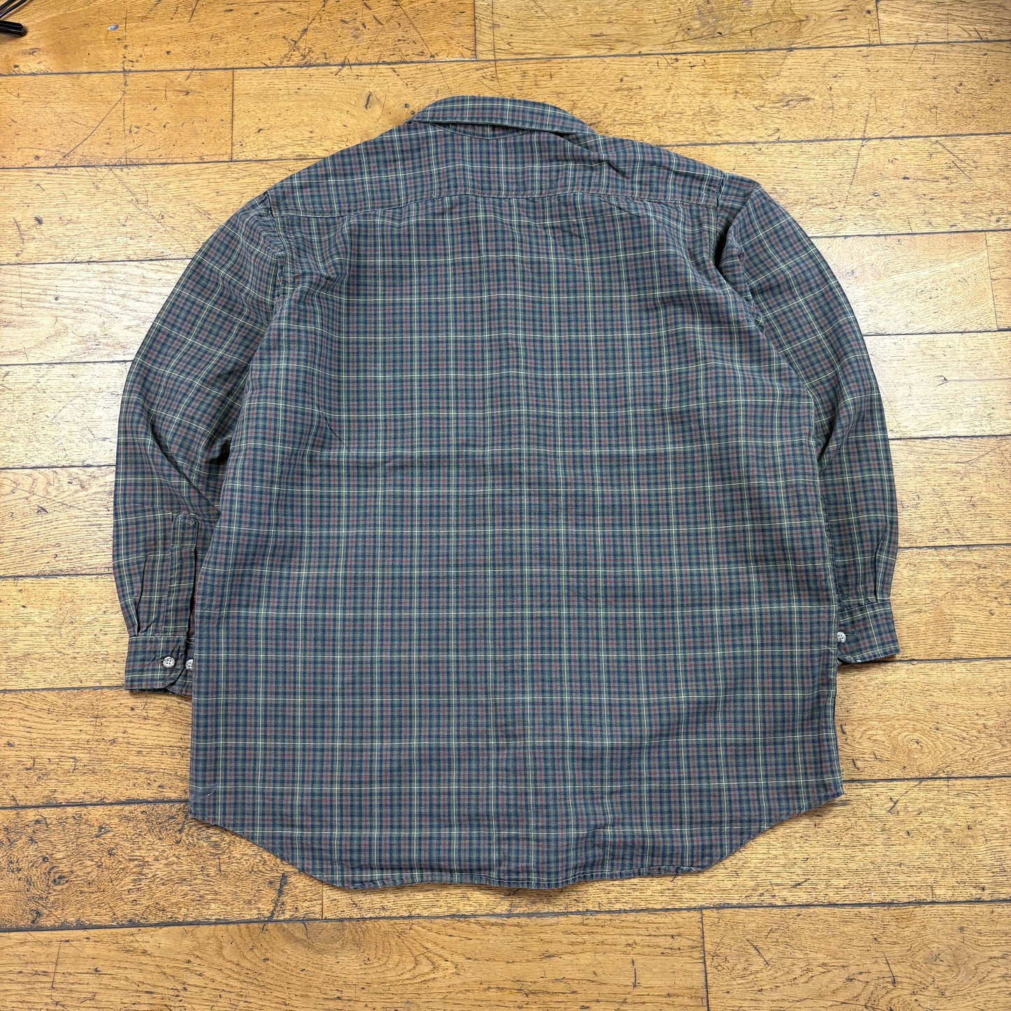 Vintage Carhartt Green Check Workwear Shirt - XL