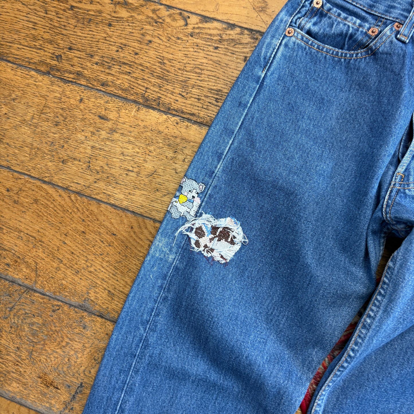 Vintage Levis 501 Straight Blue Denim Jeans - 27L