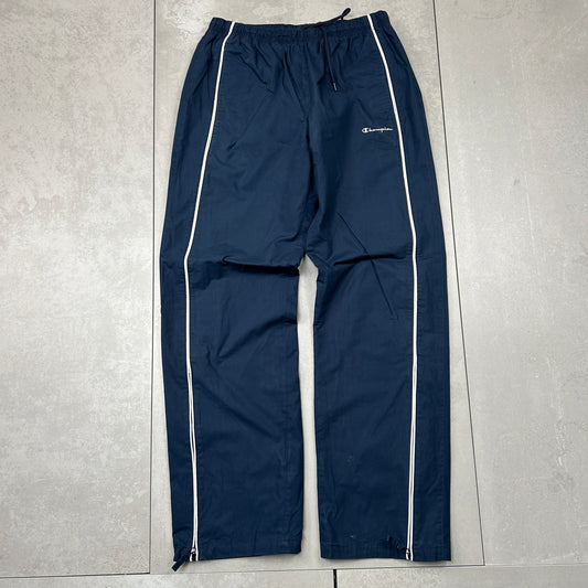 Vintage Champion Navy Baggy Tracksuit Sweatpants Track Pants Bottoms - S