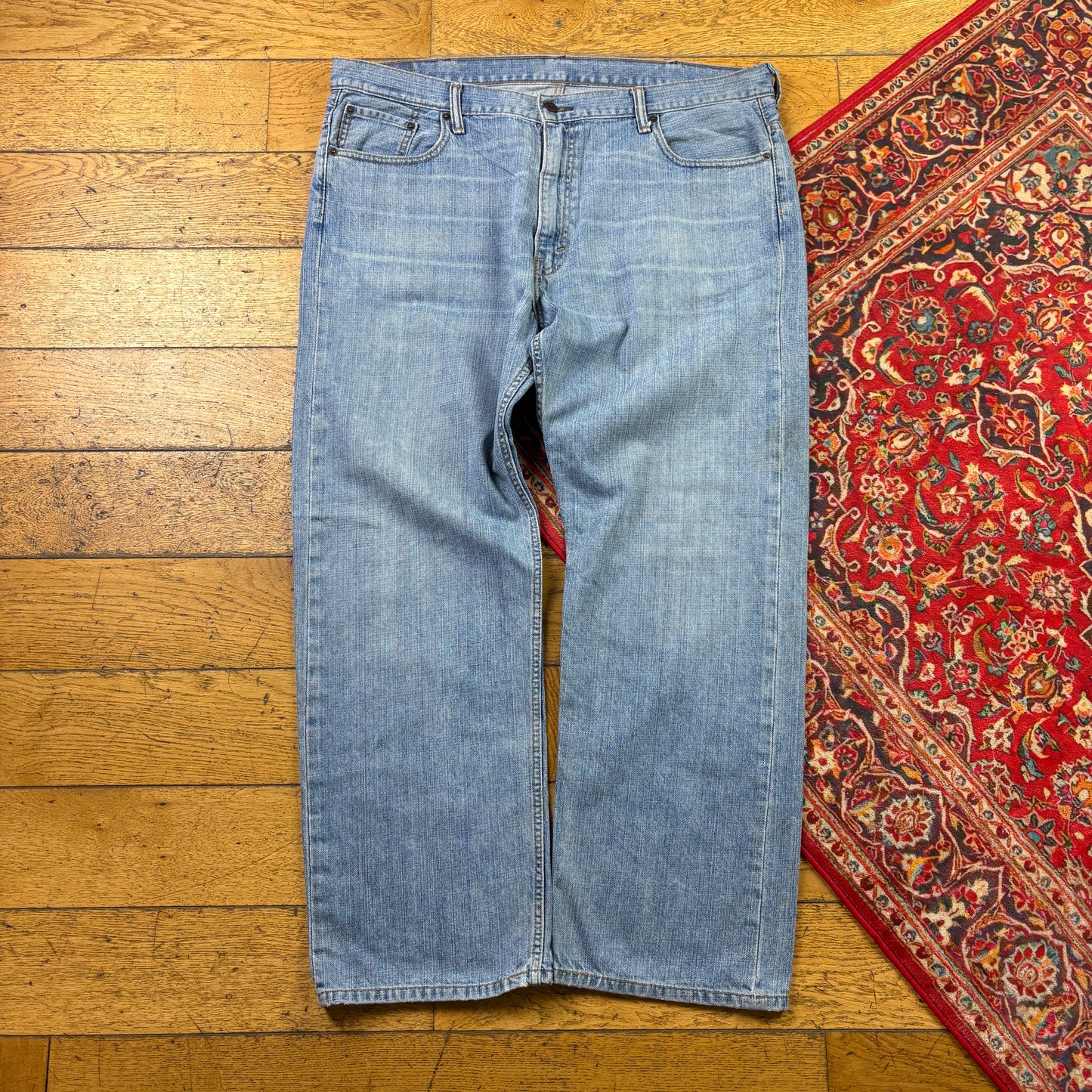Vintage Levis 569 Baggy Blue Denim Jeans - 42