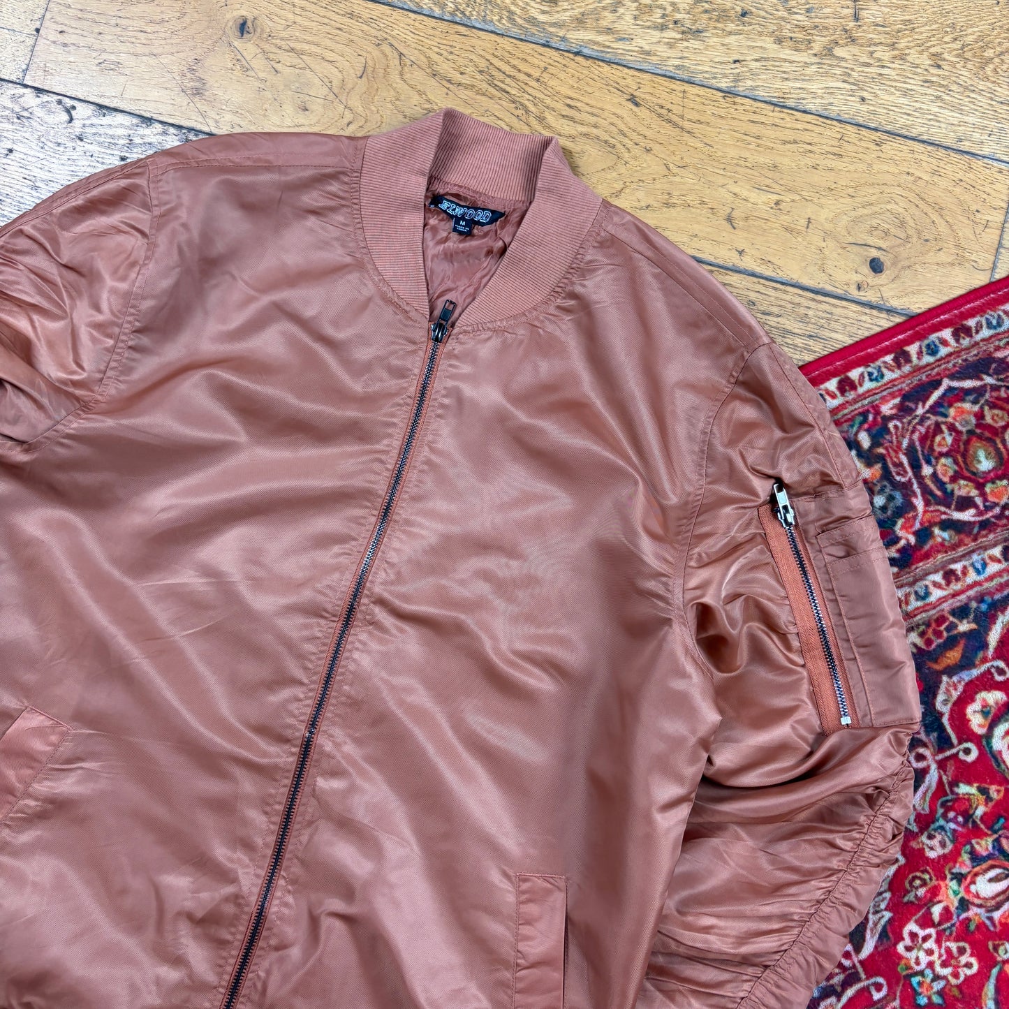 Vintage Brown MA-1 Bomber Jacket - M