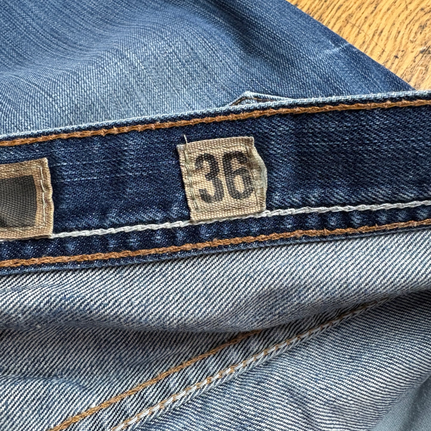 Vintage Blue Embroidered Y2K Hip Hop Baggy Jeans - 40