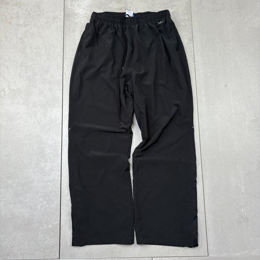 Vintage Reebok Black Baggy Tracksuit Sweatpants Track Pants Bottoms - L