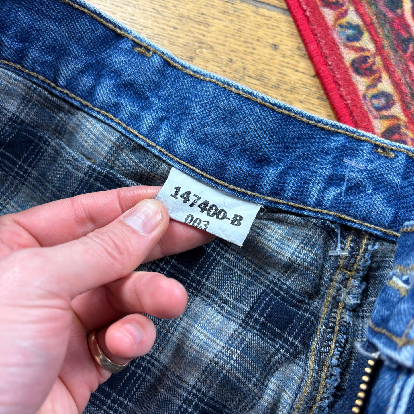 Vintage Carhartt Workwear Carpenter Blue Baggy Jeans - 36