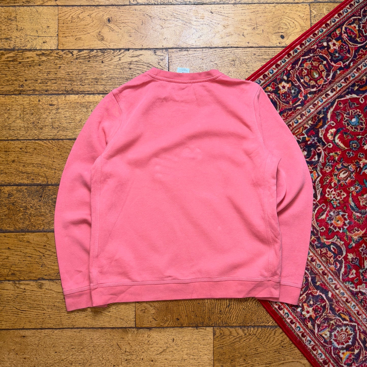 Vintage Nike Womens Pink Womens Embroidered Sweatshirt - Size 10