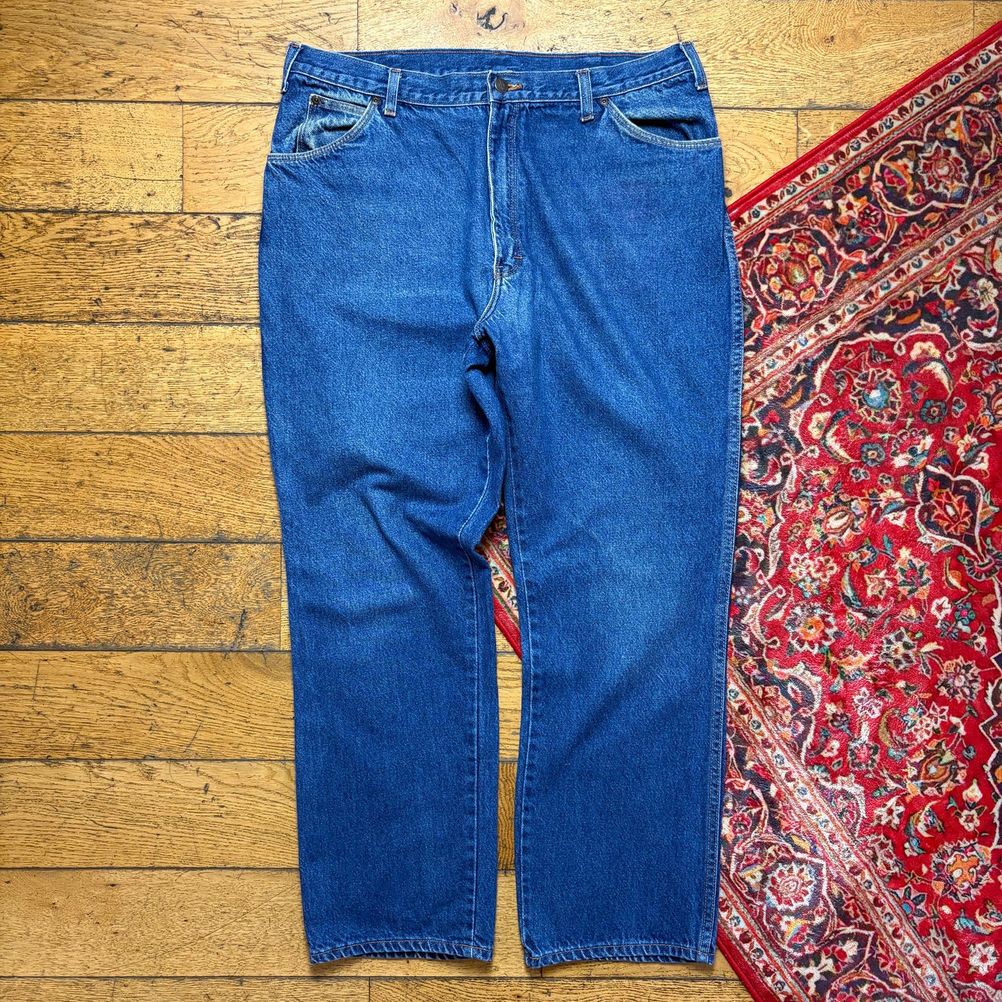 Vintage Dickies Workwear Carpenter Baggy Blue Jeans - 38R