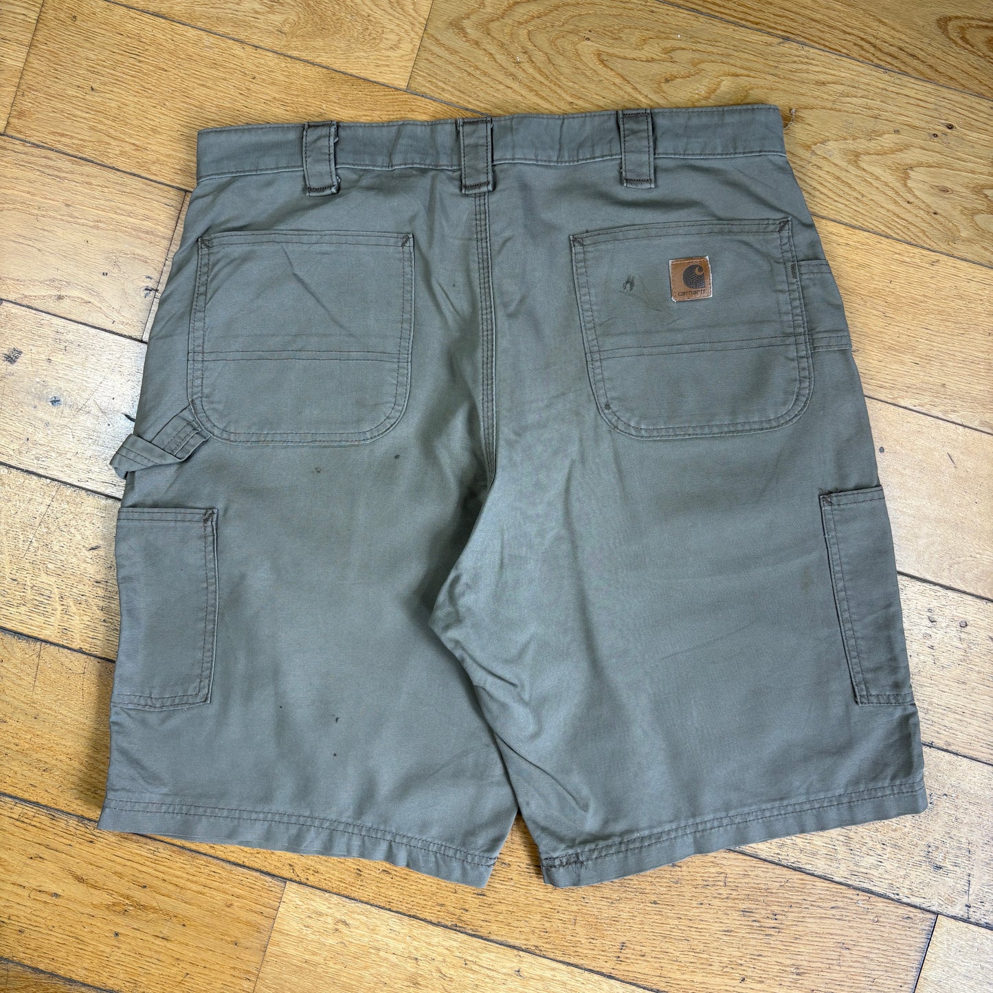 Vintage Carhartt Brown Workwear Baggy Carpenter Shorts - 36