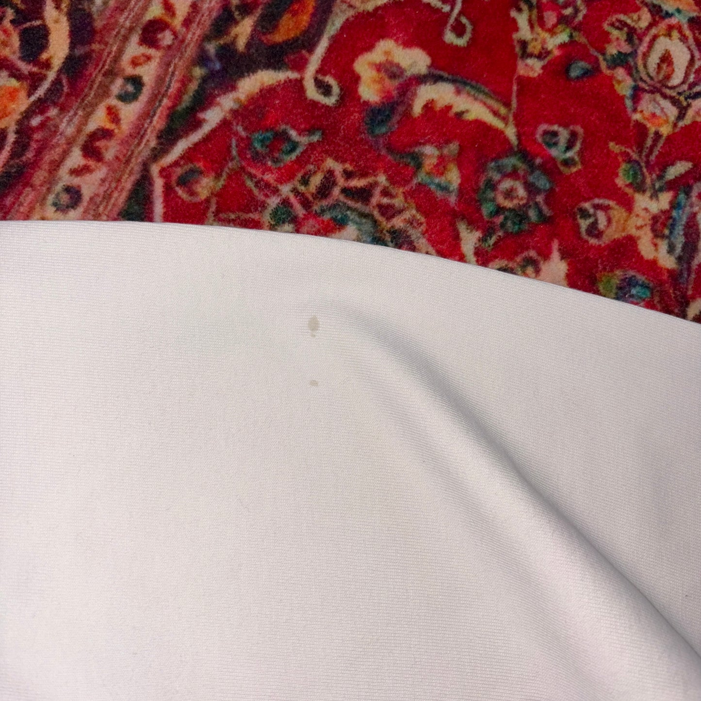 Vintage Reebok White Rugby Polo Shirt - M