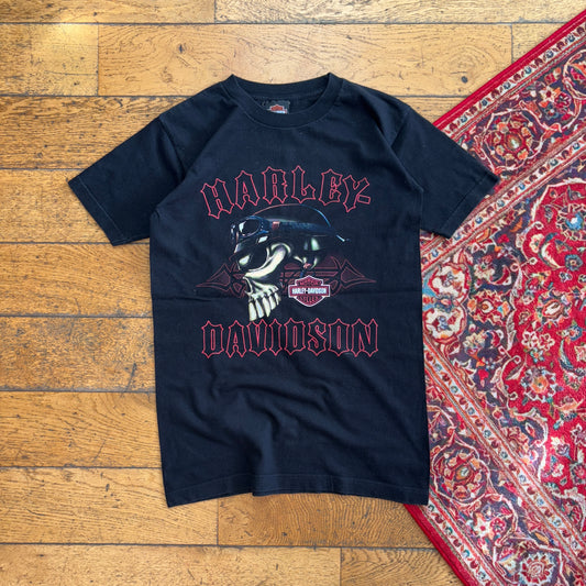 Vintage Harley Davidson Black Graphic T-Shirt - XS