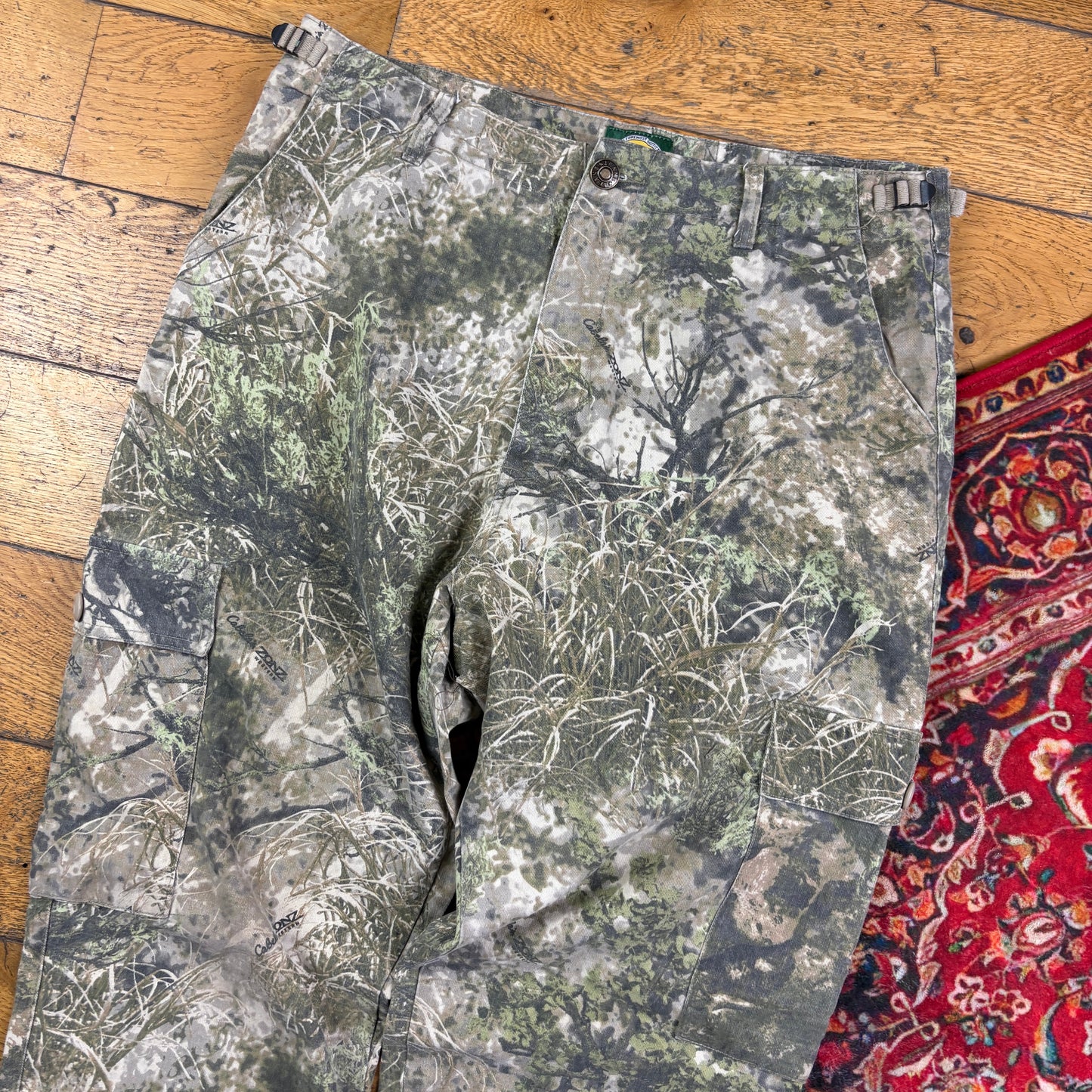 Vintage Real Tree Camo Green Hunting Workwear Trousers - 36