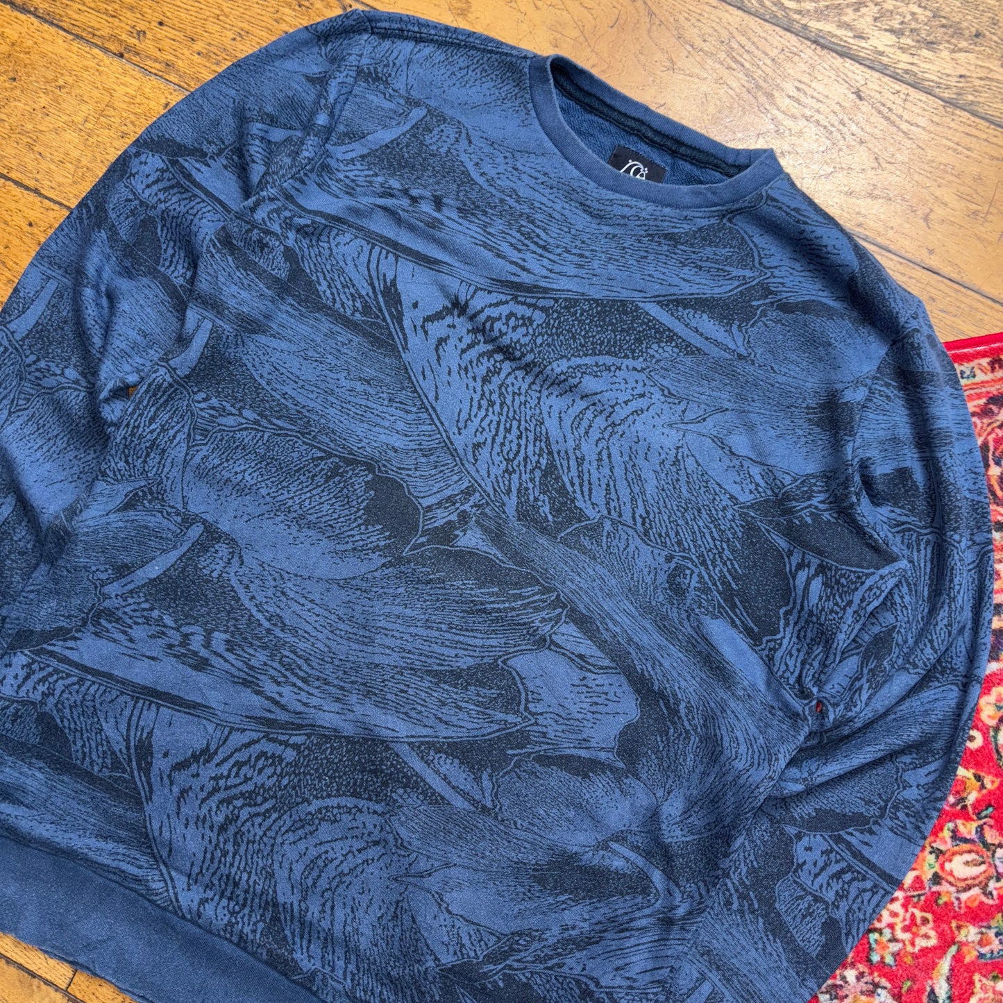 Vintage Quiksilver Blue Surfwear Sweatshirt - M