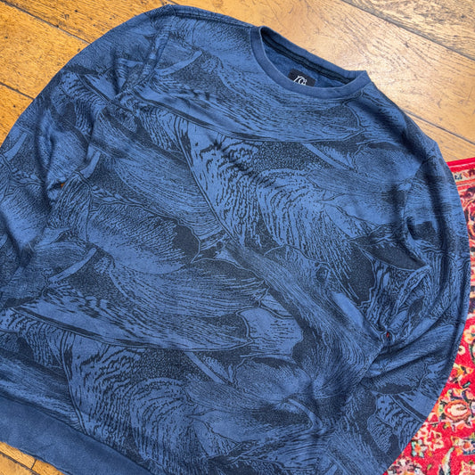 Vintage Quiksilver Blue Surfwear Sweatshirt - M