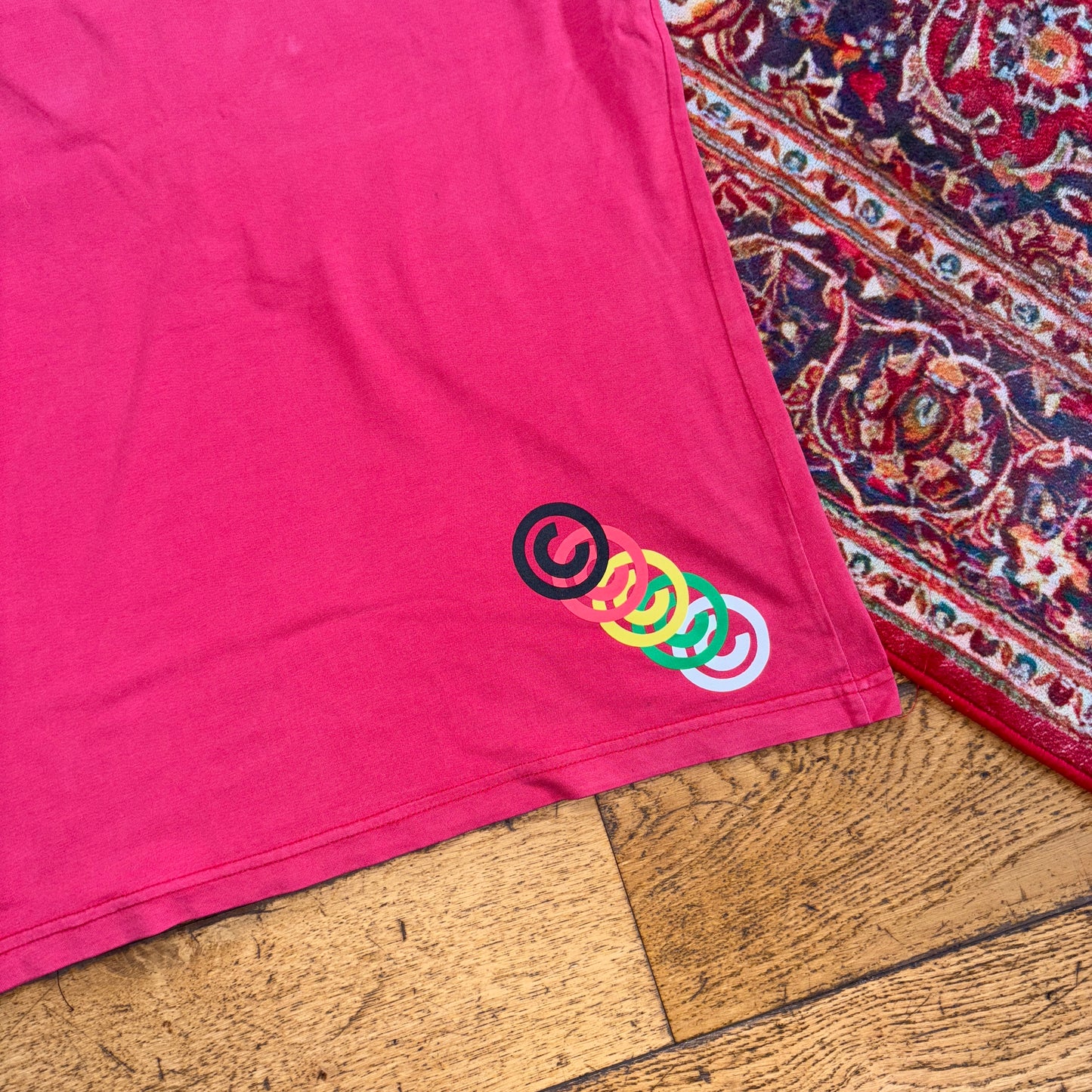 Vintage Stussy Red Graphic T-Shirt - XS