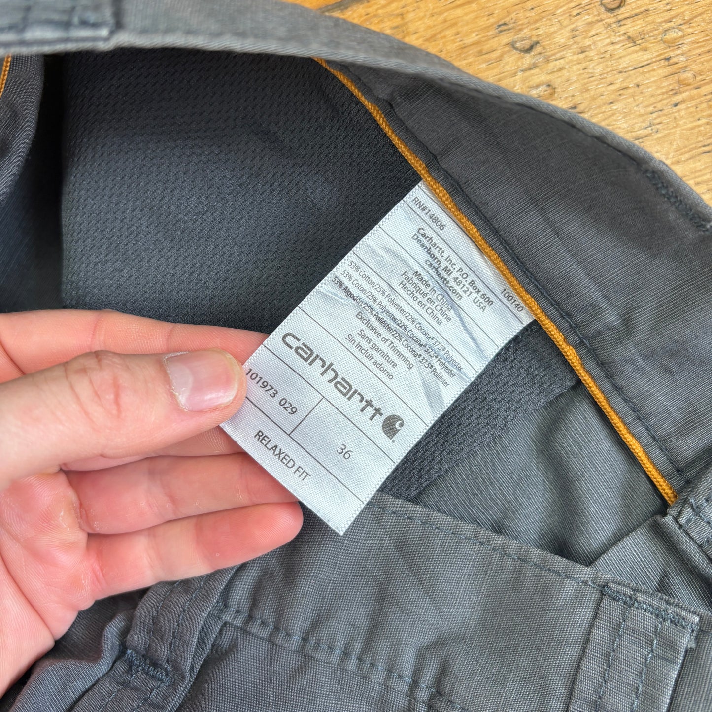 Vintage Carhartt Grey Workwear Baggy Carpenter Shorts - 36