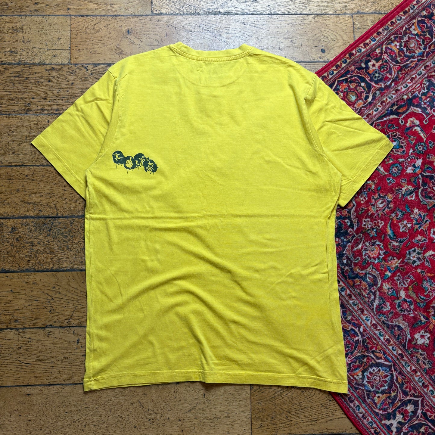 Vintage Rip Curl Yellow Surfwear Funny Graphic T-Shirt - XL