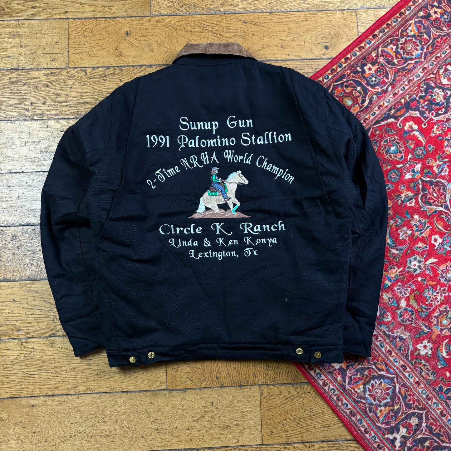 Vintage Black Workwear Carhartt Detroit Style Jacket - M