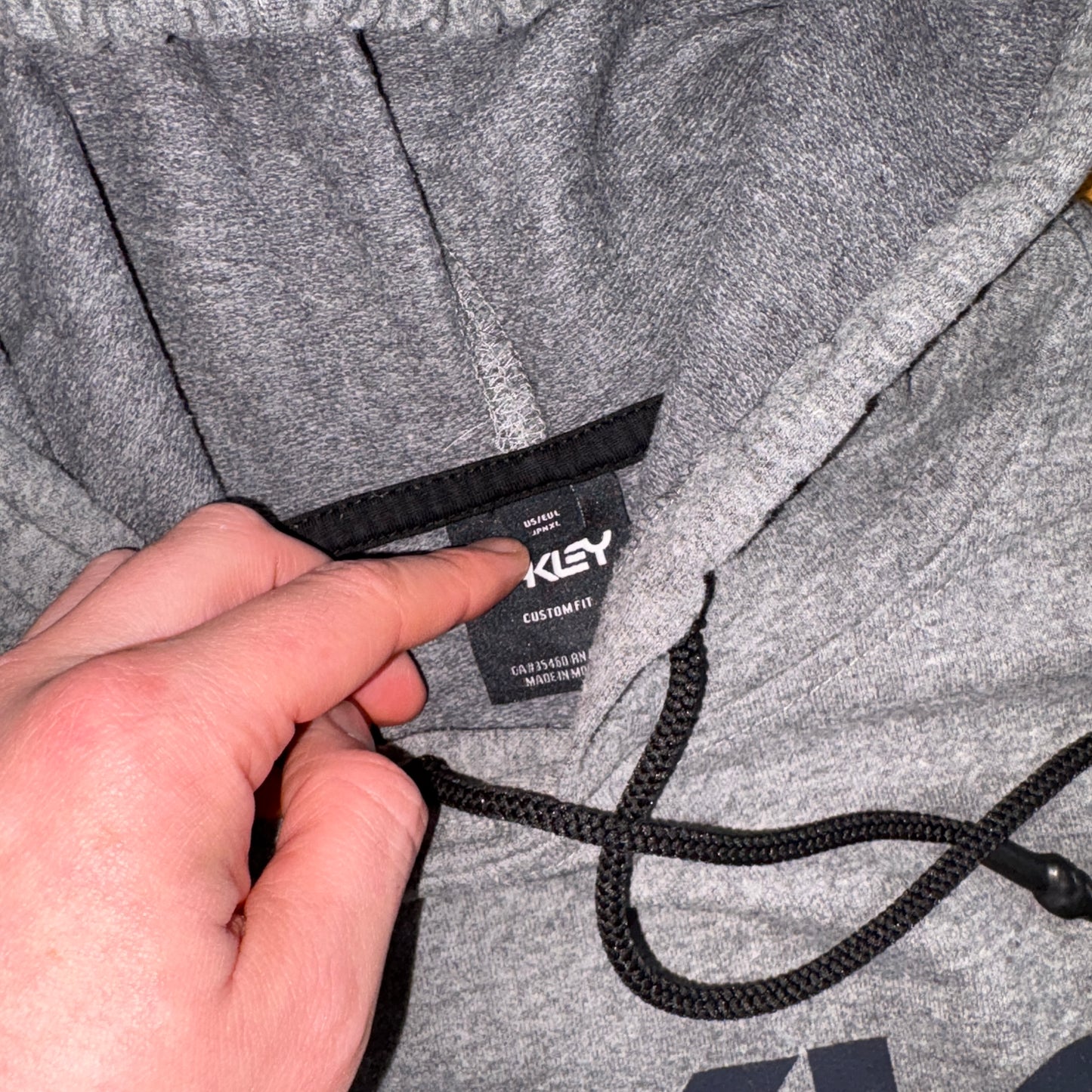 Vintage Oakley Grey Hoodie Sweatshirt - S