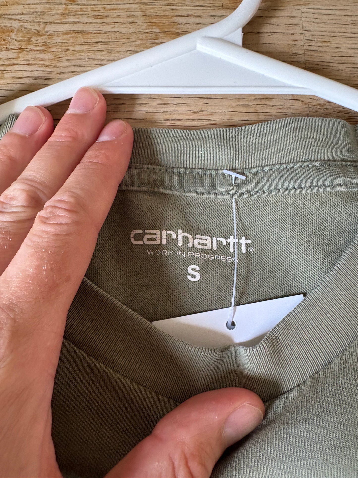 Vintage Carhartt Green Embroidered T-Shirt - S